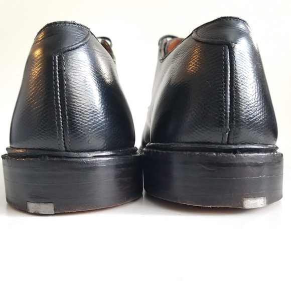 JOHNSTON MURPHY V Cleat Aristocraft Men\'s Oxford Black Shoes Size 10 E/C Vintage main image 13